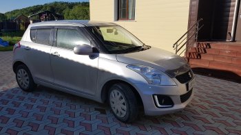 1 999 р. Дефлектора окон CA-Plastiс Suzuki Swift ZC72S дорестайлинг, хэтчбэк 5 дв. (2010-2013) (Classic полупрозрачный)  с доставкой в г. Тамбов. Увеличить фотографию 2