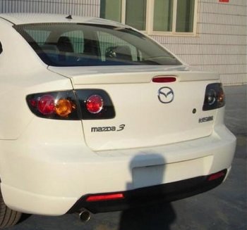 2 799 р. Лип спойлер Drive  Mazda 3/Axela  BK (2003-2009) дорестайлинг седан, рестайлинг седан (Неокрашенный)  с доставкой в г. Тамбов. Увеличить фотографию 3