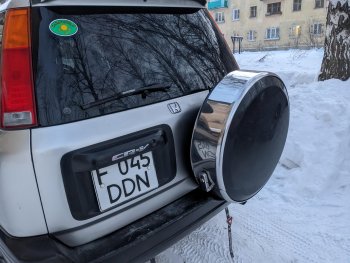 6 499 р. Бокс запасного колеса Ралекс-Тюнинг Mercedes-Benz ML class W166 (2011-2015) (215/65R16, Тарелочка неокрашенная)  с доставкой в г. Тамбов. Увеличить фотографию 17