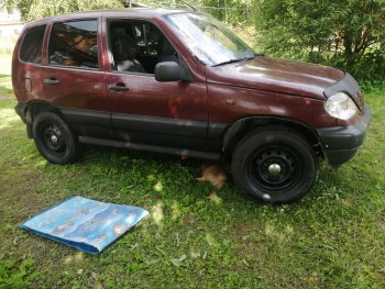 1 189 р. Пороги накладки Autodemic  Chevrolet Niva  2123 (2002-2008), Лада 2123 (Нива Шевроле) (2002-2008) (Текстурная поверхность)  с доставкой в г. Тамбов. Увеличить фотографию 6