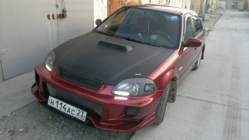 7 299 р. Передний бампер VeilSide Honda Civic EJ,EK,EM седан дорестайлинг (1995-1998) (кузов: седан)  с доставкой в г. Тамбов. Увеличить фотографию 4