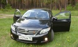 699 р. Комплект ресничек на фары Sport  Toyota Corolla  E150 (2006-2010) седан дорестайлинг (Неокрашенные)  с доставкой в г. Тамбов. Увеличить фотографию 2