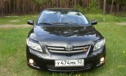 699 р. Комплект ресничек на фары Sport  Toyota Corolla  E150 (2006-2010) седан дорестайлинг (Неокрашенные)  с доставкой в г. Тамбов. Увеличить фотографию 1