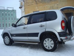 1 799 р. Арки крыльев Кураж 2  Chevrolet Niva  2123 (2002-2008), Лада 2123 (Нива Шевроле) (2002-2008) (Неокрашенные)  с доставкой в г. Тамбов. Увеличить фотографию 1