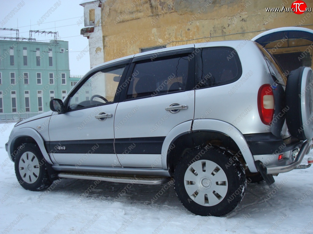 1 799 р. Арки крыльев Кураж 2  Chevrolet Niva  2123 (2002-2008), Лада 2123 (Нива Шевроле) (2002-2008) (Неокрашенные)  с доставкой в г. Тамбов