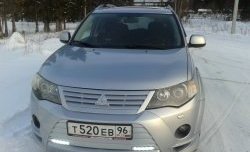 679 р. Радиаторная решётка Sport Mitsubishi Outlander XL (CW)  дорестайлинг (2005-2009) (Неокрашенная)  с доставкой в г. Тамбов. Увеличить фотографию 8