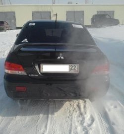 3 999 р. Средний спойлер 2.0 стандарт Mitsubishi Lancer 9 2-ой рестайлинг седан (2005-2009) (Без места под стоп-сигнал, Неокрашенный)  с доставкой в г. Тамбов. Увеличить фотографию 4