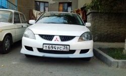 5 499 р. Накладка переднего бампера M-VRS Mitsubishi Lancer 9 1-ый рестайлинг седан (2003-2005) (Неокрашенная)  с доставкой в г. Тамбов. Увеличить фотографию 4