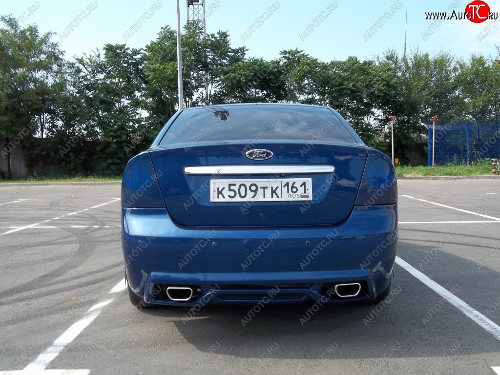 17 999 р. Задний бампер M-VRS Ford Focus 2  седан дорестайлинг (2004-2008) (Неокрашенный)  с доставкой в г. Тамбов