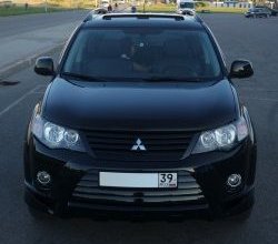 679 р. Радиаторная решётка Sport Mitsubishi Outlander XL (CW)  дорестайлинг (2005-2009) (Неокрашенная)  с доставкой в г. Тамбов. Увеличить фотографию 12