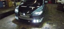 31 799 р. Пластиковый капот Evo Mitsubishi Lancer 10 хэтчбэк дорестайлинг (2007-2010) (Неокрашенный)  с доставкой в г. Тамбов. Увеличить фотографию 7