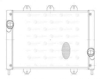 17 499 р. Радиатор интеркулера (ГАЗель Бизнес) LUZAR универсальный ГАЗ ГАЗель 2705 дорестайлинг цельнометаллический фургон (1995-2002)  с доставкой в г. Тамбов. Увеличить фотографию 3