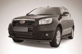 Защита переднего бампера Slitkoff (радиусная, d57 мм) Geely Emgrand X7 дорестайлинг (2011-2015)