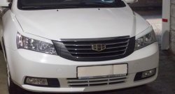 849 р. Реснички на фары Кураж  Geely Emgrand EC7 (2009-2016) седан дорестайлинг (Неокрашенные)  с доставкой в г. Тамбов. Увеличить фотографию 3