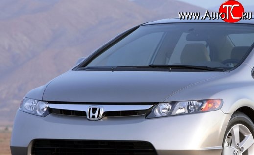 10 799 р. Пластиковый капот Standart Honda Civic FD седан дорестайлинг (2005-2008)  с доставкой в г. Тамбов