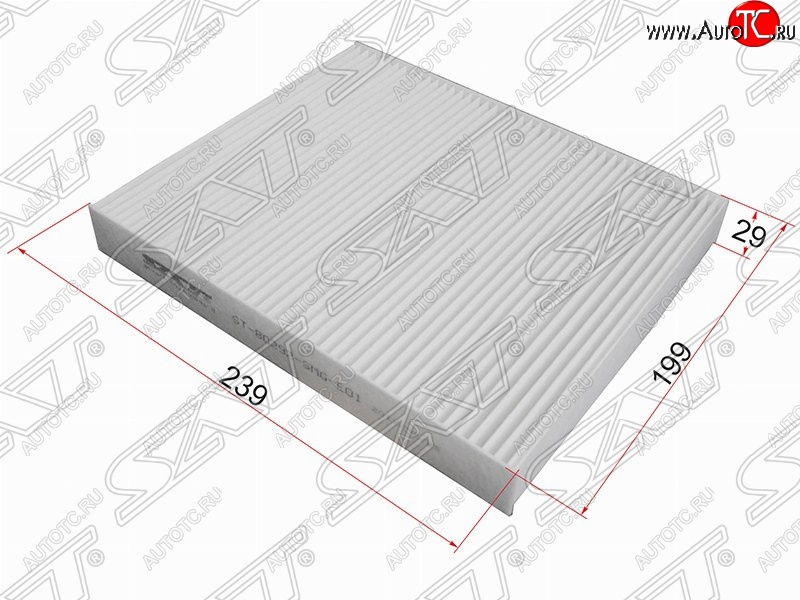 539 р. Фильтр салонный SAT (239х199х29 mm)  Honda Civic ( FD,  FK,FN) - Legend  4 KB1  с доставкой в г. Тамбов