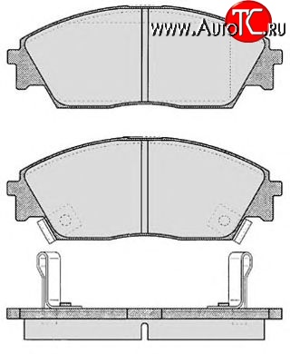 6 699 р. Передние тормозные колодки Tokico RN266M Honda Civic FD седан дорестайлинг (2005-2008)  с доставкой в г. Тамбов