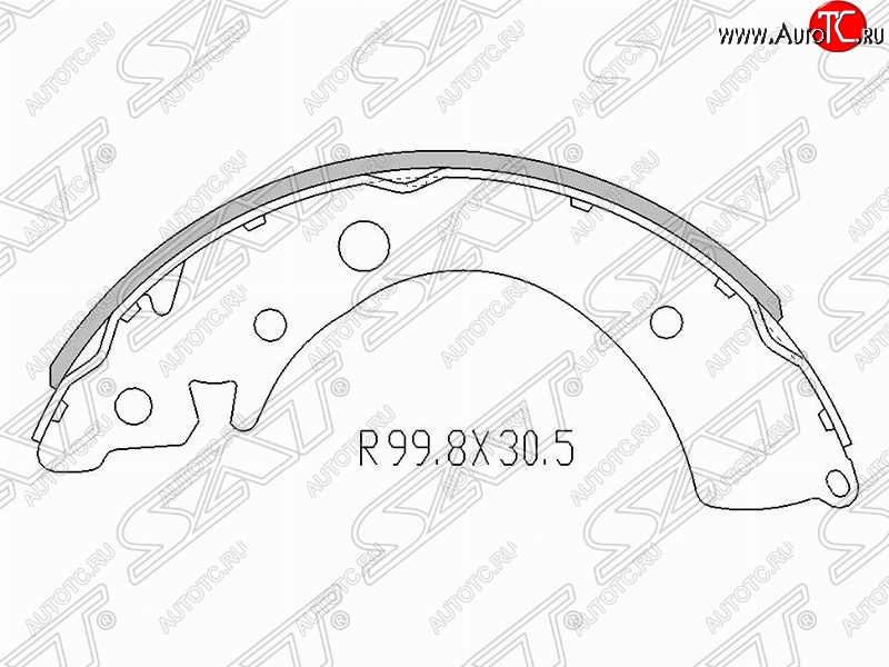 1 329 р. Колодки тормозные задние SAT  Honda Civic  FK,FN - Jazz  с доставкой в г. Тамбов