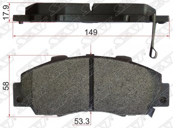 1 199 р. Колодки тормозные передние SAT  Honda Civic (EJ,EK,EM), CR-V (RD1,RD2,RD3), HR-V (GH1,GH2,  GH3, GH4,  GH1, GH2,  RU), Odyssey (1,  2,  3), StepWagon (RF1,RF2,  RF3,RF4,  RG,  RK)  с доставкой в г. Тамбов. Увеличить фотографию 1