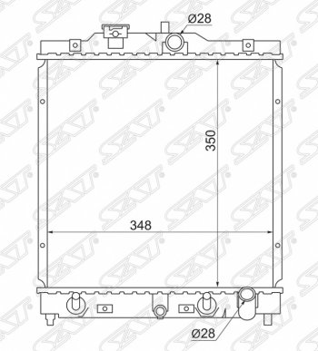 3 699 р. Радиатор двигателя SAT (пластинчатый, МКПП/АКПП)  Honda Capa, Civic (EG,  EJ,EK,EM), Domani (MB), HR-V (GH1,GH2,  GH3, GH4,  GH1, GH2), Orthia, partner  с доставкой в г. Тамбов. Увеличить фотографию 1