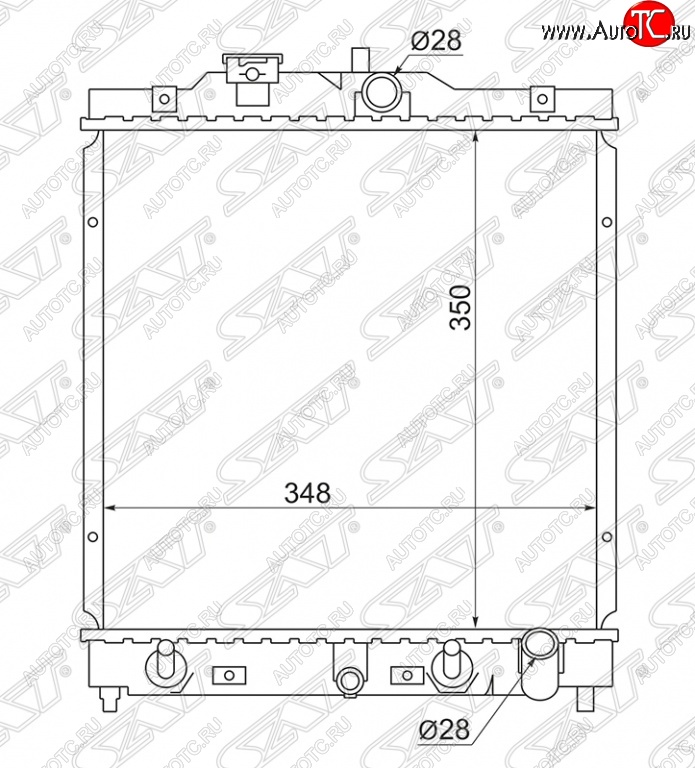 3 699 р. Радиатор двигателя SAT (пластинчатый, МКПП/АКПП)  Honda Capa, Civic (EG,  EJ,EK,EM), Domani (MB), HR-V (GH1,GH2,  GH3, GH4,  GH1, GH2), Orthia, partner  с доставкой в г. Тамбов