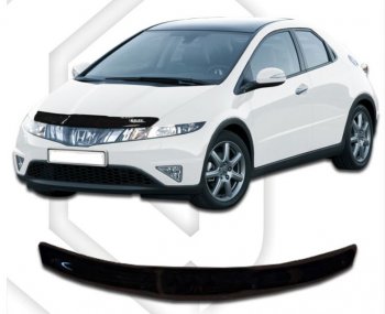 Дефлектор капота CA-Plastic Honda (Хонда) Civic (Цивик)  FK,FN (2005-2011) FK,FN хэтчбэк 5 дв. дорестайлинг, хэтчбэк 5 дв. рестайлинг