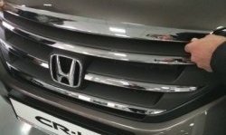 2 999 р. Накладка на капот СТ Honda CR-V RM1,RM3,RM4 дорестайлинг (2012-2015)  с доставкой в г. Тамбов. Увеличить фотографию 2