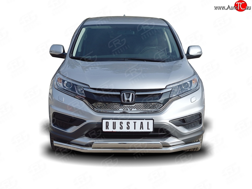 2 899 р. Решётка радиатора (рестайлинг) Russtal Honda CR-V RM1,RM3,RM4 дорестайлинг (2012-2015) (Неокрашенная)  с доставкой в г. Тамбов