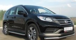 13 399 р. Одинарная защита переднего бампера диаметром 63 мм SLITKOFF  Honda CR-V  RM1,RM3,RM4 (2012-2015) дорестайлинг  с доставкой в г. Тамбов. Увеличить фотографию 4