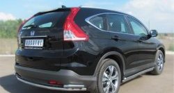 15 349 р. Защита заднего бампера (Ø42 мм с уголками, нержавейка) Russtal Honda CR-V RM1,RM3,RM4 дорестайлинг (2012-2015)  с доставкой в г. Тамбов. Увеличить фотографию 4