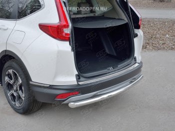 2 749 р. Накладка на задний бампер Russtal (лист) Honda CR-V RW,RT дорестайлинг (2016-2020)  с доставкой в г. Тамбов. Увеличить фотографию 3