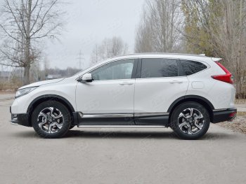 20 749 р. Широкая защита порогов с листом Russtal  Honda CR-V  RW,RT (2016-2020) дорестайлинг  с доставкой в г. Тамбов. Увеличить фотографию 2