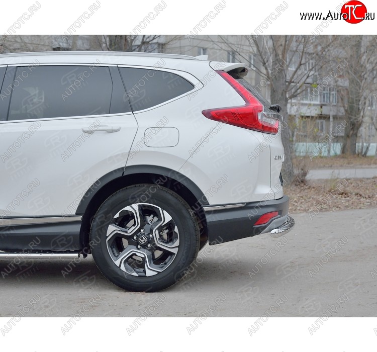 11 999 р. Защита заднего бампера (Ø63 мм, нержавейка) Russtal  Honda CR-V  RW,RT (2016-2020) дорестайлинг  с доставкой в г. Тамбов