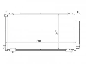 4 299 р. Радиатор кондиционера SAT  Honda CR-V  RD4,RD5,RD6,RD7,RD9  (2001-2006) дорестайлинг, рестайлинг  с доставкой в г. Тамбов. Увеличить фотографию 1