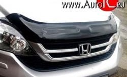 2 879 р. Дефлектор капота NovLine Honda CR-V RE1,RE2,RE3,RE4,RE5,RE7 рестайлинг (2009-2012)  с доставкой в г. Тамбов. Увеличить фотографию 1