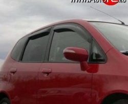 Дефлекторы окон (ветровики) Novline 4 шт Honda Jazz (2001-2008)