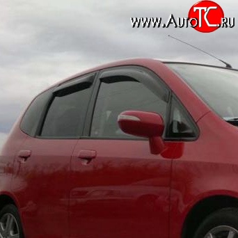 899 р. Дефлекторы окон (ветровики) Novline 4 шт Honda Jazz (2001-2008)  с доставкой в г. Тамбов