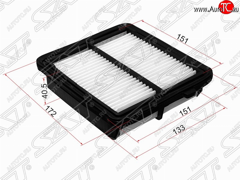 359 р. Фильтр воздушный двигателя SAT (172/151х.151/133х40.5 mm)  Honda Insight  ZE2 (2009-2014) хэтчбэк 5 дв. дорестайлинг, хэтчбэк 5 дв. рестайлинг  с доставкой в г. Тамбов