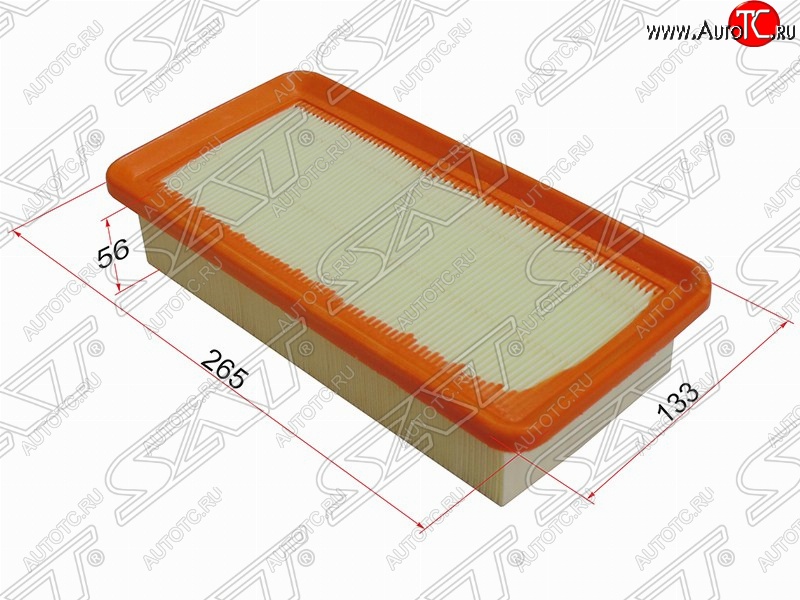 299 р. Фильтр воздушный двигателя SAT (254х174х37.5 mm)  Hyundai Elantra ( XD,  XD2) (2000-2010), KIA Cerato  1 LD (2003-2008)  с доставкой в г. Тамбов