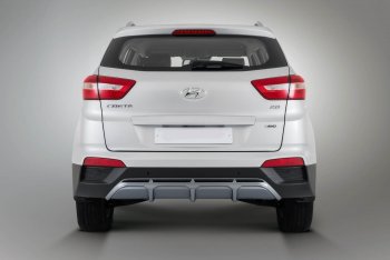 9 399 р. Накладка заднего бампера Xmug  Hyundai Creta  GS (2015-2021) дорестайлинг, рестайлинг (Неокрашенная)  с доставкой в г. Тамбов. Увеличить фотографию 2