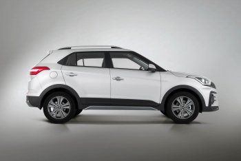 9 899 р. Пороги накладки штатного обвеса Xmug Hyundai Creta GS рестайлинг (2019-2021) (Неокрашенные)  с доставкой в г. Тамбов. Увеличить фотографию 2