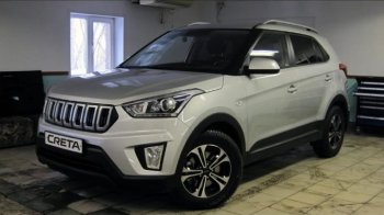 8 099 р. Решётка радиатора Next Hyundai Creta GS дорестайлинг (2015-2019) (цвет: Чёрный матовый с серебристым выделением ноздрей)  с доставкой в г. Тамбов. Увеличить фотографию 3