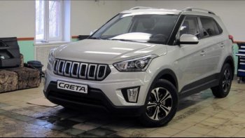 8 099 р. Решётка радиатора Next Hyundai Creta GS дорестайлинг (2015-2019) (цвет: Чёрный матовый с серебристым выделением ноздрей)  с доставкой в г. Тамбов. Увеличить фотографию 4