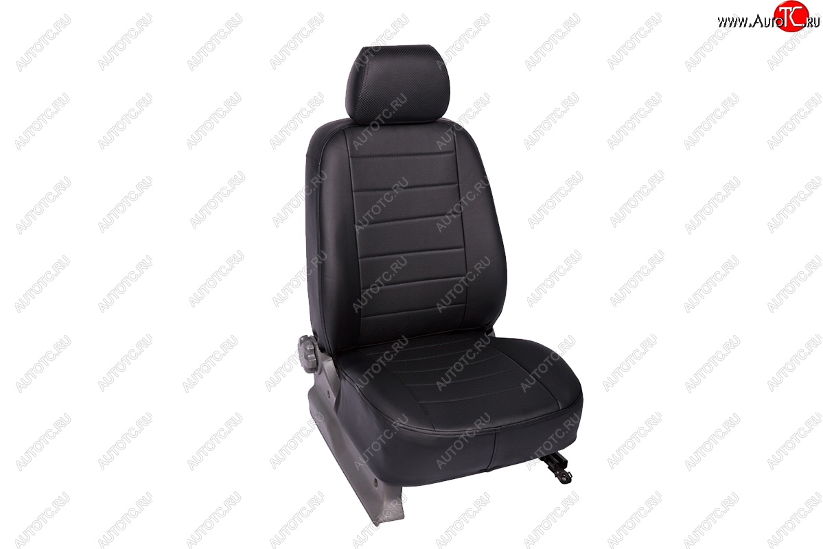 6 249 р. Чехлы для сидений SeiNtex (экокожа, 40/60) Hyundai Elantra HD (2006-2011) (черный)  с доставкой в г. Тамбов