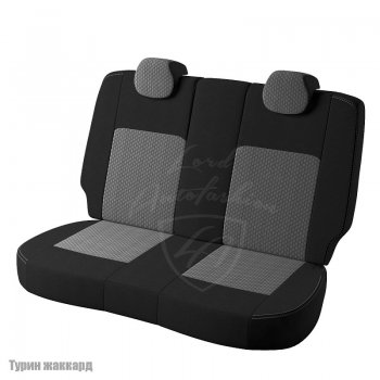 4 699 р. Чехлы для сидений Lord Autofashion Турин (жаккард) Hyundai Elantra HD (2006-2011) (Черный, вставка Люкс-94)  с доставкой в г. Тамбов. Увеличить фотографию 2