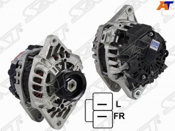 11 449 р. Генератор SAT (12V, 90A, 1,6 G4FC)  Hyundai i20 (PB,  GB), I30 (FD,  2 GD,  3 PD), I30 Fastback (PD), KIA Cerato (2 TD)  с доставкой в г. Тамбов. Увеличить фотографию 1