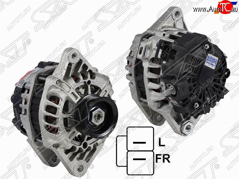 11 449 р. Генератор SAT (12V, 90A, 1,6 G4FC)  Hyundai i20 (PB,  GB), I30 (FD,  2 GD,  3 PD), I30 Fastback (PD), KIA Cerato (2 TD)  с доставкой в г. Тамбов