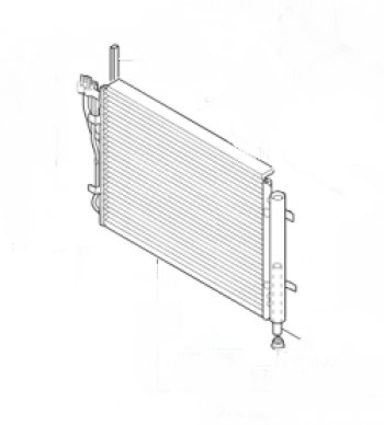 6 099 р. Радиатор кондиционера SAT Hyundai i20 PB хэтчбэк дорестайлинг (2008-2012)  с доставкой в г. Тамбов. Увеличить фотографию 1