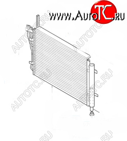 6 099 р. Радиатор кондиционера SAT Hyundai i20 PB хэтчбэк дорестайлинг (2008-2012)  с доставкой в г. Тамбов