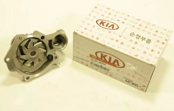 4 649 р. Помпа водяная Mobis (4G63 / 64 / G4JP-G / G4JS / 4G63S)  Hyundai I30  FD (2007-2012), Hyundai Santa Fe  SM (2000-2012), Hyundai Trajet (1999-2008), KIA Magentis (2005-2010), Mitsubishi Galant  8 (1996-1998)  с доставкой в г. Тамбов. Увеличить фотографию 1